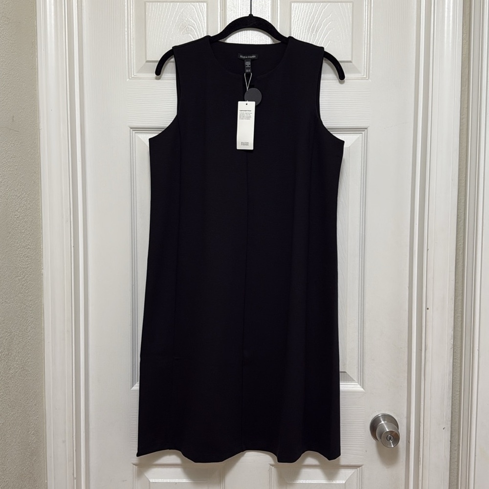 NWT Eileen Fisher Lightweight Ponte Split Neck Dr… - image 6